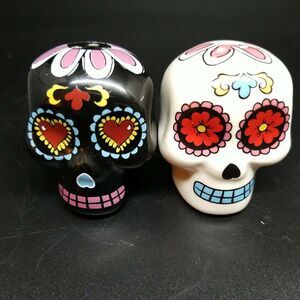 Dia De Los Muertos Sugar Skull Kitchen Décor Salt & Pepper Shakers New